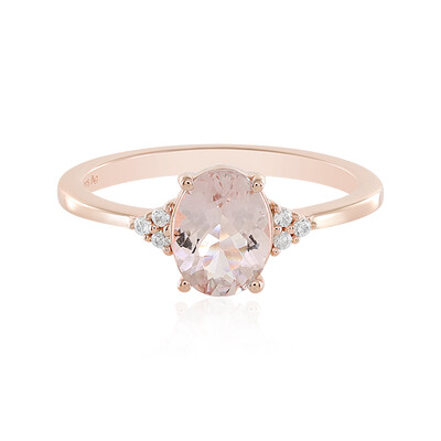 Anillo en plata con Morganita