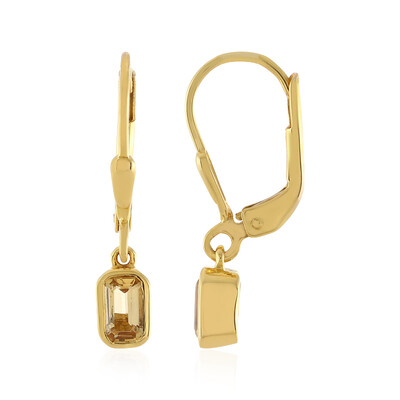 Pendientes en plata con Topacio imperial