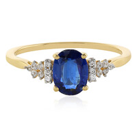 Anillo en oro con Cianita (Odyssey by Hannah)