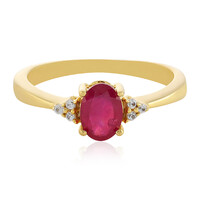 Anillo en plata con Rubí de Madagascar