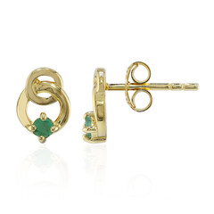Pendientes en plata con Esmeralda de Brasil