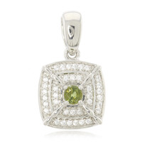 Colgante en plata con Turmalina cuprífera