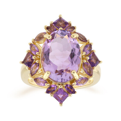 Anillo en plata con Amatista de Bolivia
