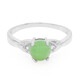 Anillo de hombre en plata con Crisoprasa imperial
