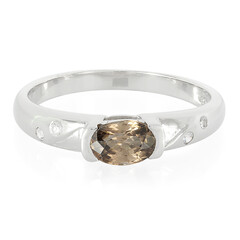 Anillo en plata con Zircón canela