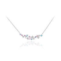 Collar en plata con Topacio azul cielo