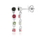 Pendientes en plata con Turmalina rosa de Brasil (Pallanova)