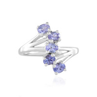 Anillo en plata con Tanzanita