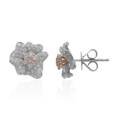 Pendientes en oro con Diamante rosa I1 (CIRARI)