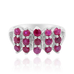 Anillo en plata con Rubí de Birmania