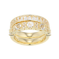 Anillo en plata con Topacio blanco (Adela Silber)