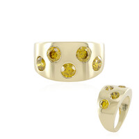 Anillo en oro con Diamante amarillo I2 (de Melo)
