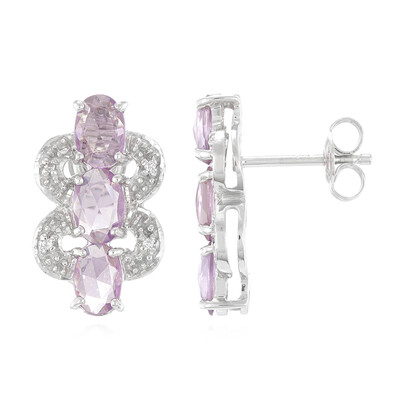 Pendientes en plata con Zafiro de Mozambique