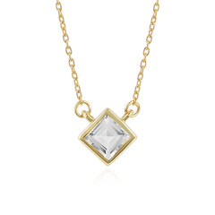 Collar en plata con Topacio blanco