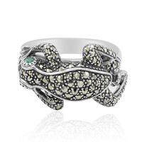 Anillo en plata con Esmeralda