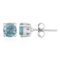 Pendientes en plata con Zircón de Ratanak Kirí