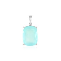 Colgante en plata con Calcedonia agua