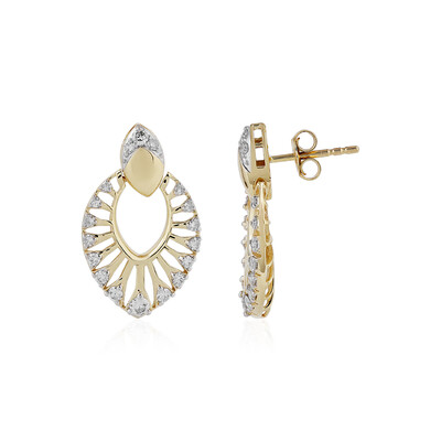 Pendientes en oro con I1 (I) Diamante (Ornaments by de Melo)