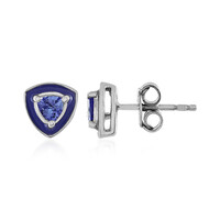 Pendientes en plata con Tanzanita