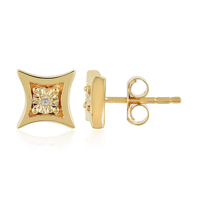 Pendientes en plata con Diamante SI2 (H)