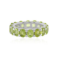 Anillo en plata con Peridoto