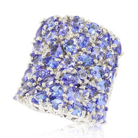 Anillo en plata con Tanzanita (Dallas Prince Designs)