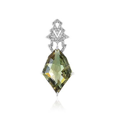 Colgante en oro con Piedra del sol de Oregón (AMAYANI)