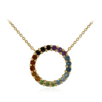 Collar en plata con Topacio azul suizo