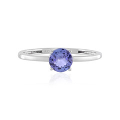 Anillo en platino con Tanzanita