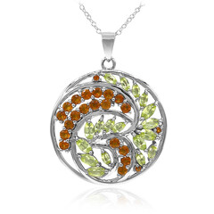 Collar en plata con Peridoto de Birmania