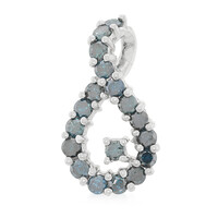 Colgante en plata con Diamante fantasía