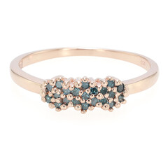 Anillo en plata con Diamante fantasía