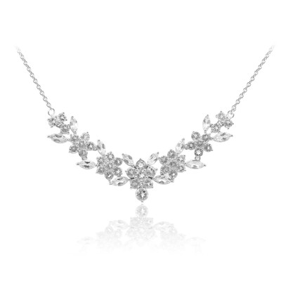 Collar en plata con Topacio blanco