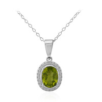 Collar en plata con Peridoto de Birmania