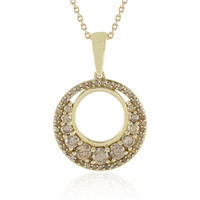 Collar en oro con Diamante champán I2 (de Melo)