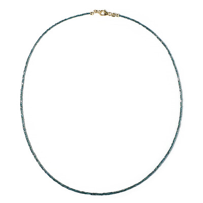 Collar en oro con Diamante azul