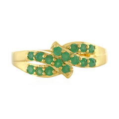 Anillo en plata con Esmeralda de Brasil