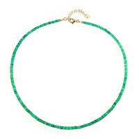 Collar en plata con Ópalo verde de Etiopia