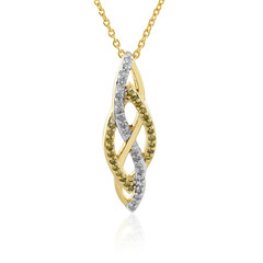 Collar en plata con Diamante amarillo PK