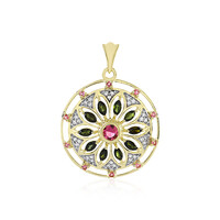 Colgante en oro con Turmalina rosa (Adela Gold)