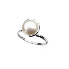 Anillo en plata con Perla