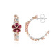 Pendientes en plata con Turmalina rosa de Brasil (Gems en Vogue)