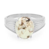 Anillo de hombre en plata con Magnesita
