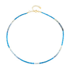 Collar en plata con Aguamarina Santa María