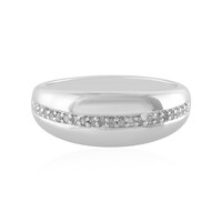 Anillo en plata con Diamante I4 (J)