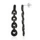 Pendientes en plata con Espinela negra