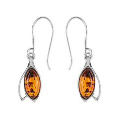Pendientes en plata con Ámbar