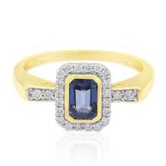 Anillo en oro con Zafiro de Ceilán