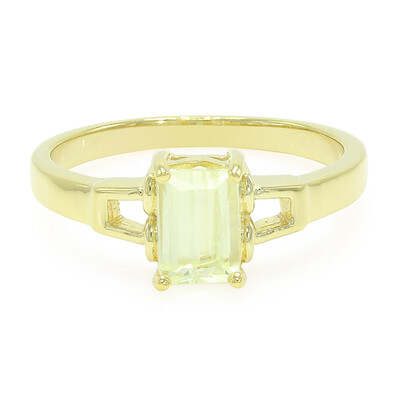 Anillo en plata con Cuncita amarillo canario