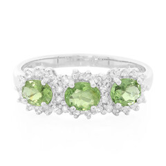 Anillo en plata con Turmalina Paraíba